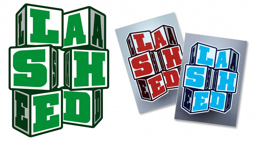 LASHED sticker